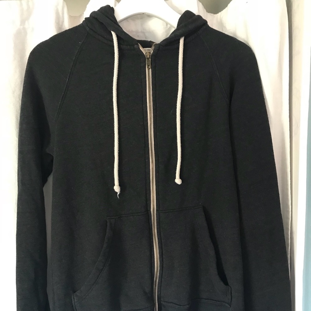 Grey zip up hoodie